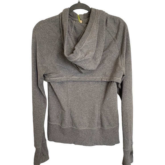 Lululemon After Asana Hoodie Size 8 Heathered Medium Grey - Picture 10 of 16